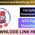 Material Science and Metallurgy GTU Syllabus